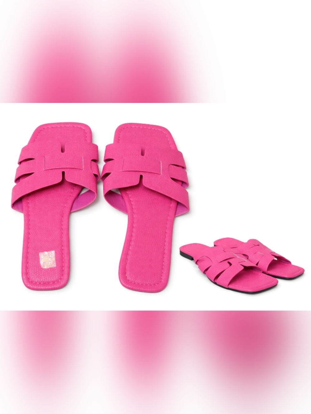 Women's Pink Slide Sandals